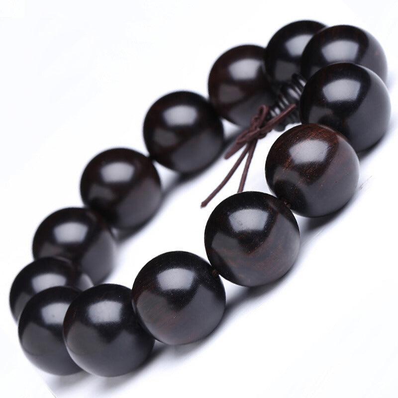 Ebony Buddhist Bead Bracelet