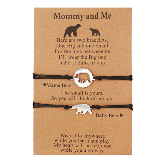 Bohemian Style Card Couple Bracelet